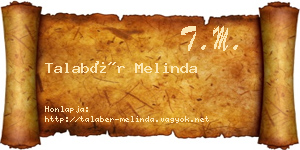 Talabér Melinda névjegykártya